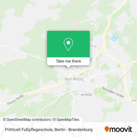 Pritticell Fußpflegeschule map