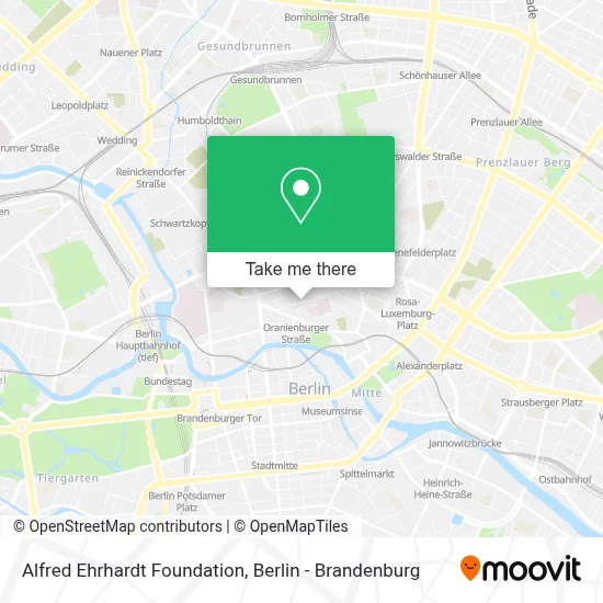 Alfred Ehrhardt Foundation map