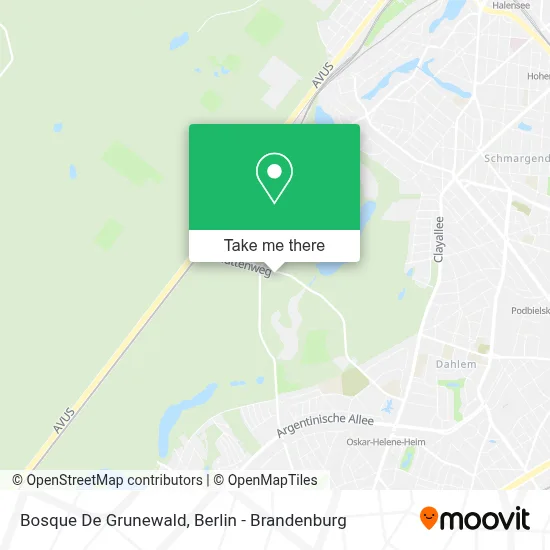 Bosque De Grunewald map