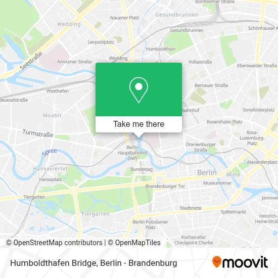 Humboldthafen Bridge map
