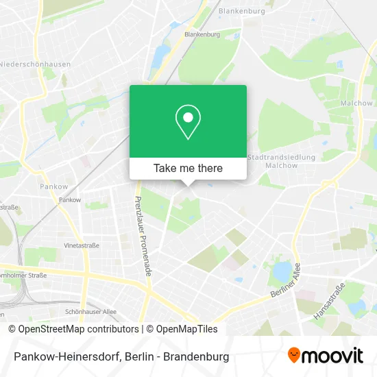 Pankow-Heinersdorf map