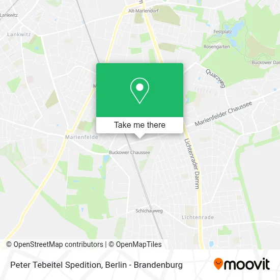 Peter Tebeitel Spedition map