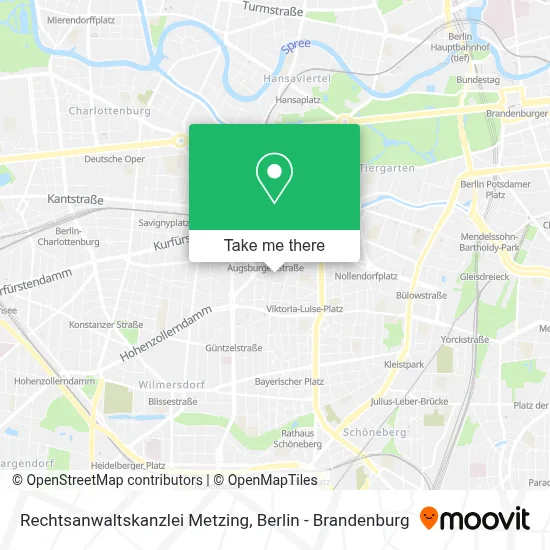 Rechtsanwaltskanzlei Metzing map