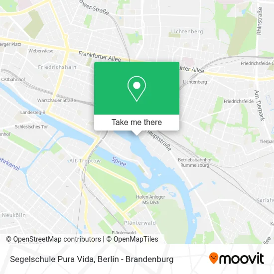 Segelschule Pura Vida map