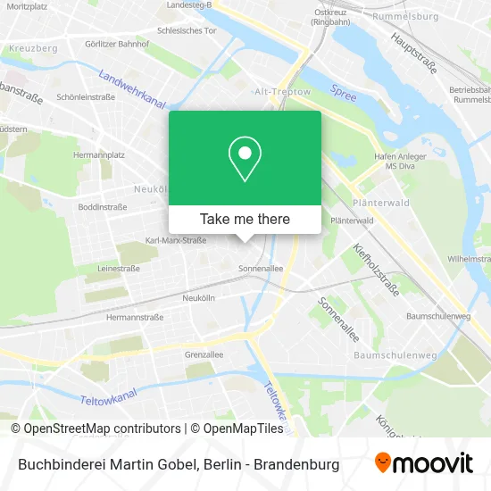 Buchbinderei Martin Gobel map