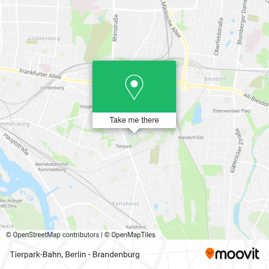 Tierpark-Bahn map
