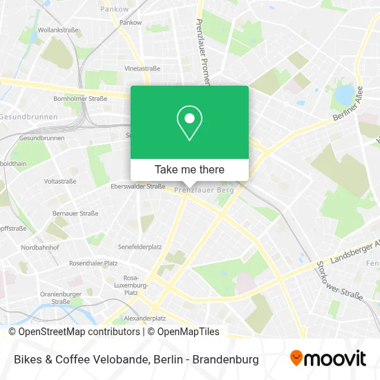 Bikes & Coffee Velobande map