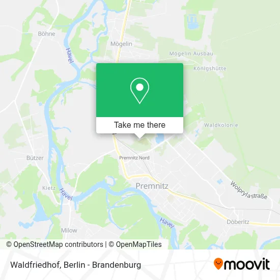 Waldfriedhof map