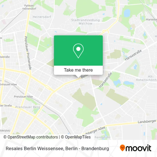 Resales Berlin Weissensee map