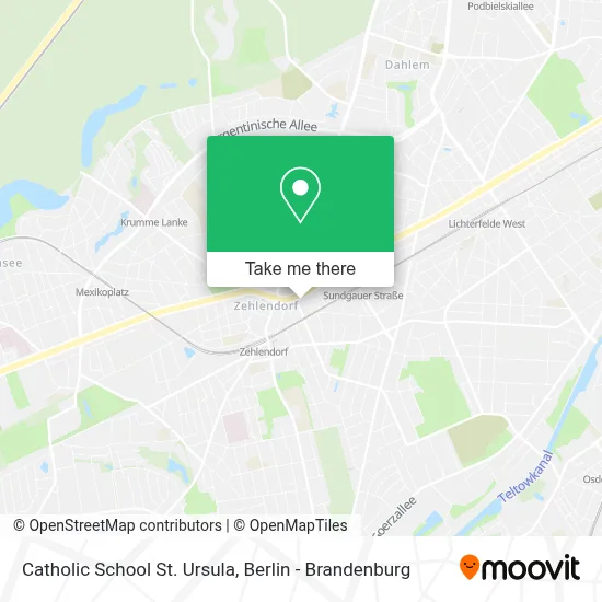 Catholic School St. Ursula map