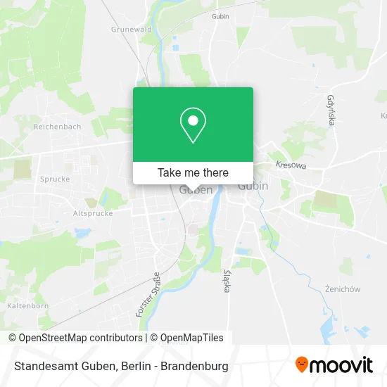 Standesamt Guben map