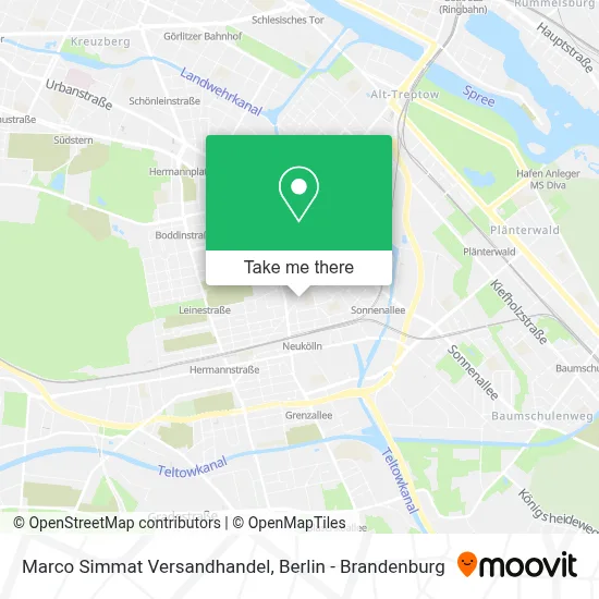Marco Simmat Versandhandel map