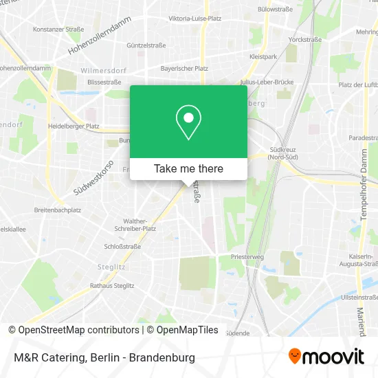 M&R Catering map