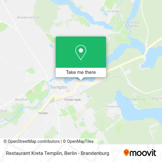 Restaurant Kreta Templin map