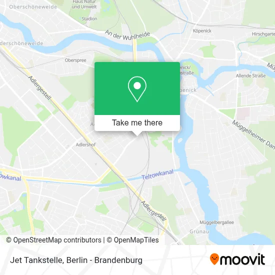 Jet Tankstelle map