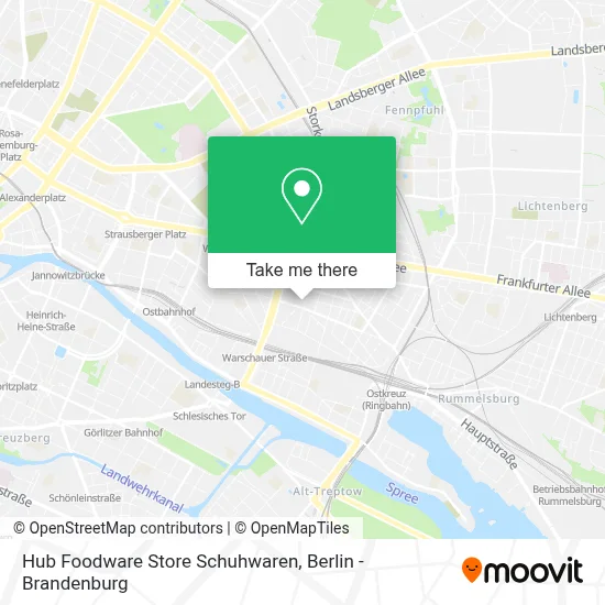 Hub Foodware Store Schuhwaren map