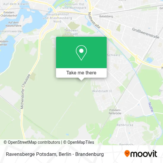 Ravensberge Potsdam map