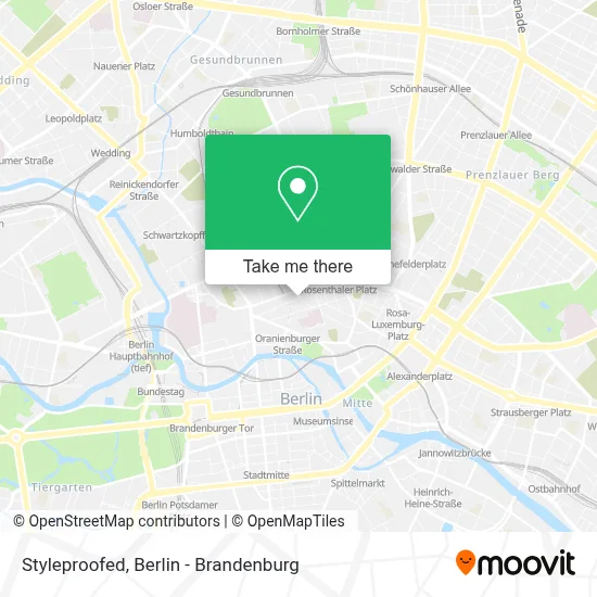 Styleproofed map