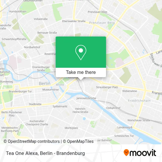 Tea One Alexa map