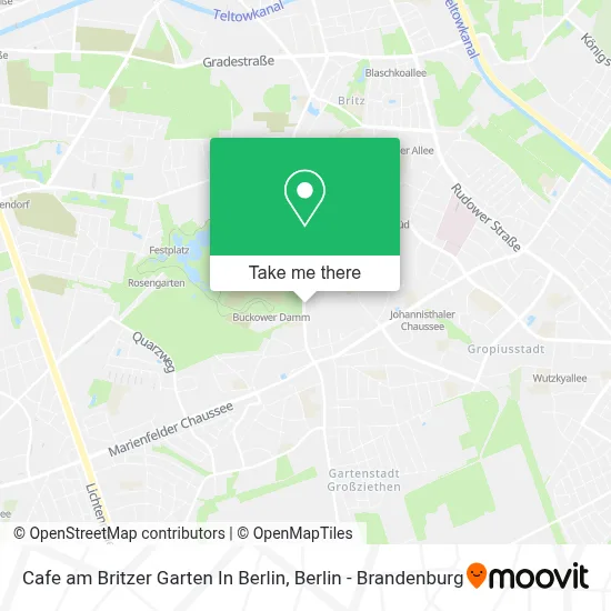 Cafe am Britzer Garten In Berlin map
