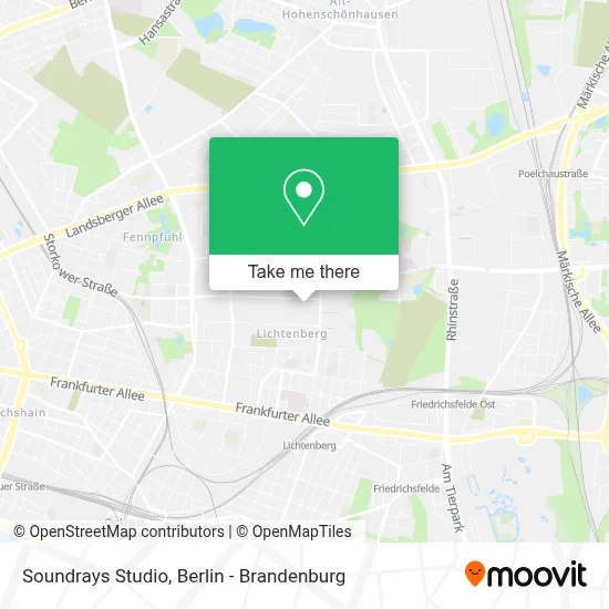 Soundrays Studio map