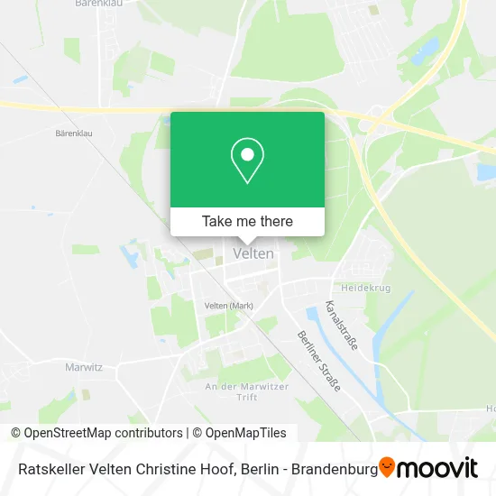 Ratskeller Velten Christine Hoof map