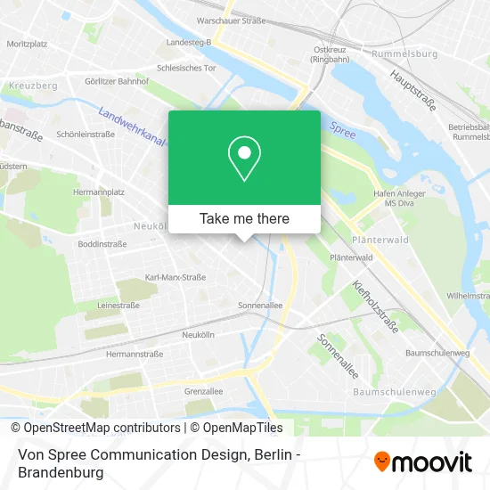 Von Spree Communication Design map