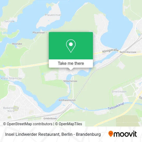 Insel Lindwerder Restaurant map