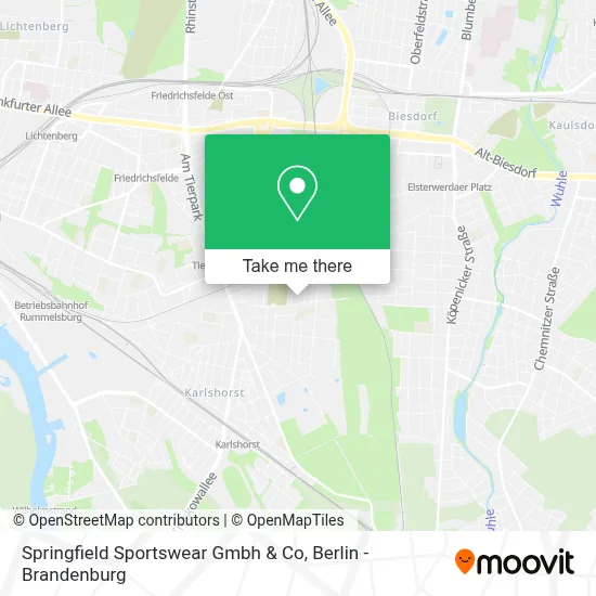 Springfield Sportswear Gmbh & Co map