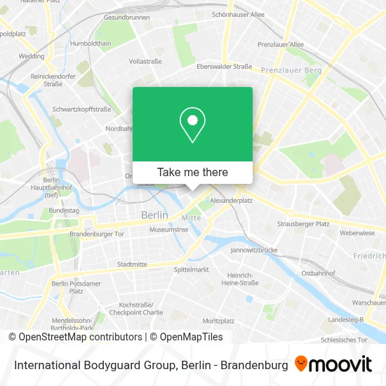 International Bodyguard Group map