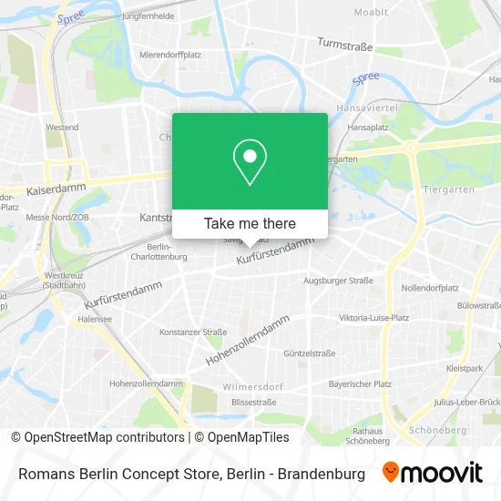 Romans Berlin Concept Store map