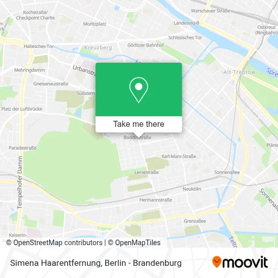 Simena Haarentfernung map
