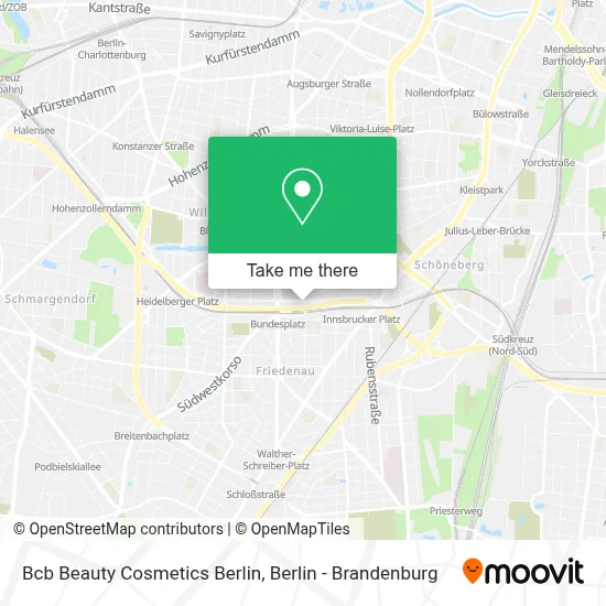 Bcb Beauty Cosmetics Berlin map