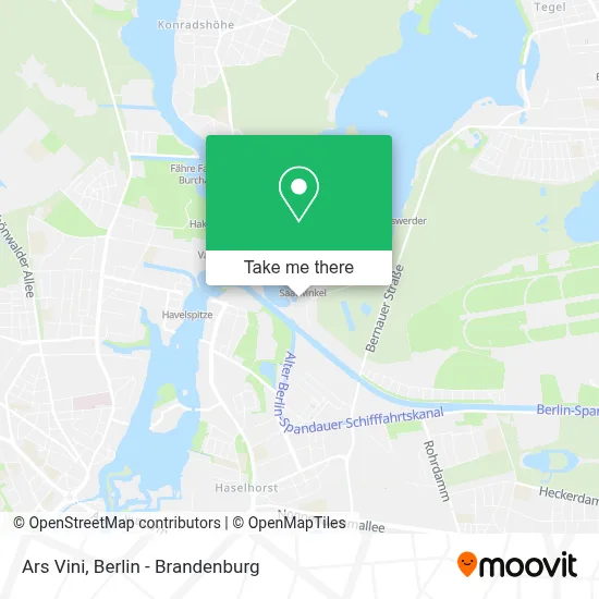 Ars Vini map