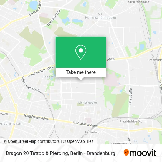 Dragon 20 Tattoo & Piercing map