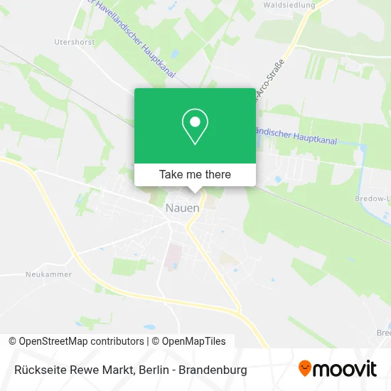 Rückseite Rewe Markt map