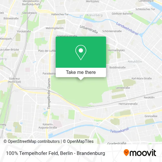 100% Tempelhofer Feld map