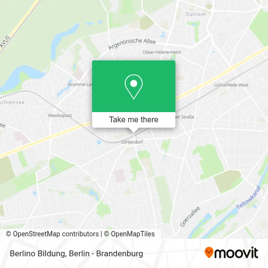 Berlino Bildung map