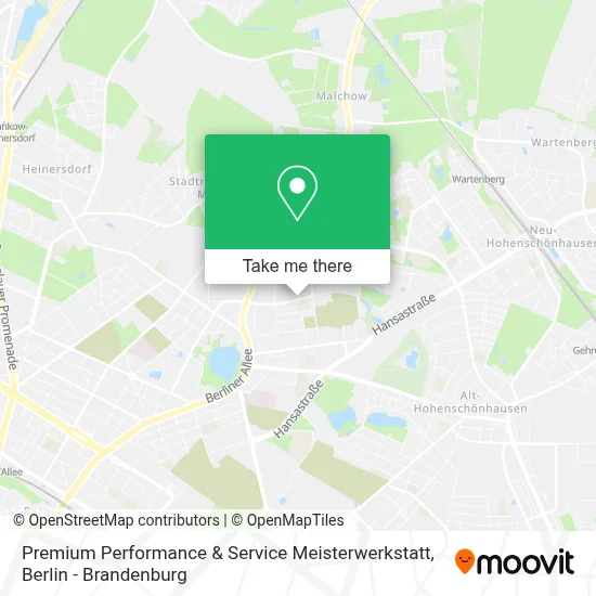 Premium Performance & Service Meisterwerkstatt map