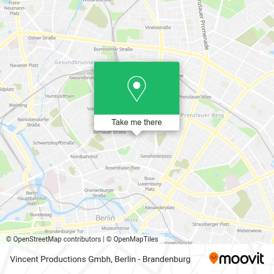 Vincent Productions Gmbh map