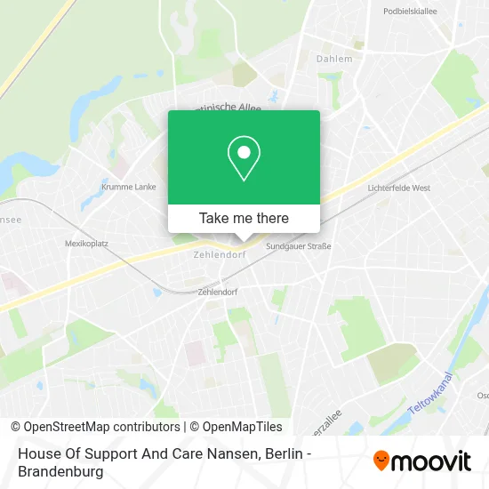 House Of Support And Care Nansen map
