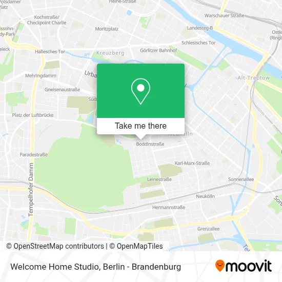 Welcome Home Studio map