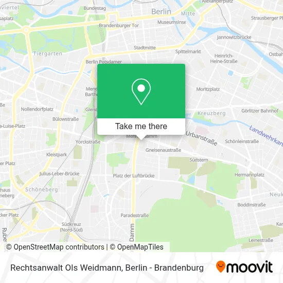 Rechtsanwalt Ols Weidmann map