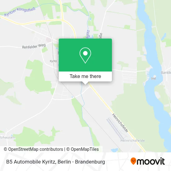 B5 Automobile Kyritz map