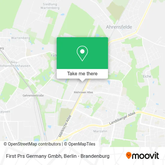 First Prs Germany Gmbh map