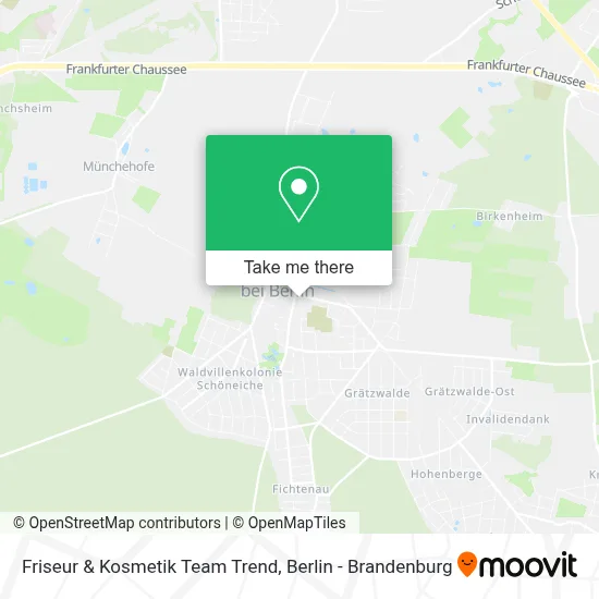 Friseur & Kosmetik Team Trend map
