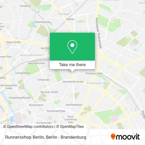 Runnersshop Berlin map