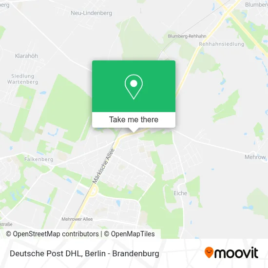 Deutsche Post DHL map