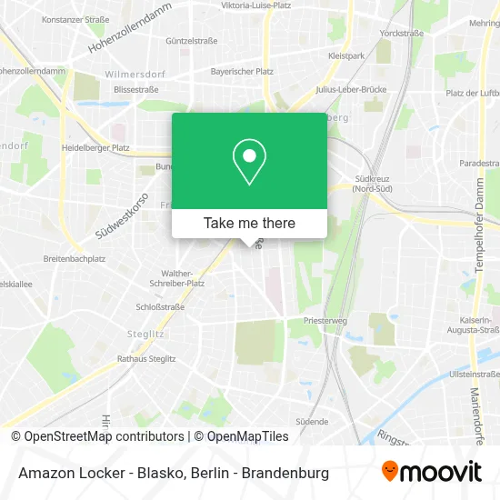 Amazon Locker - Blasko map