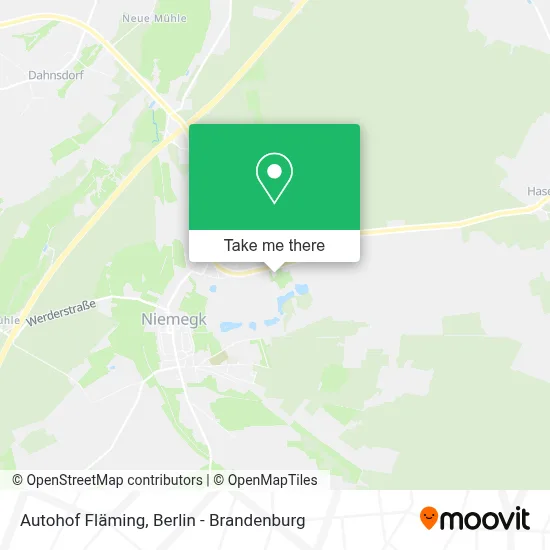 Autohof Fläming map